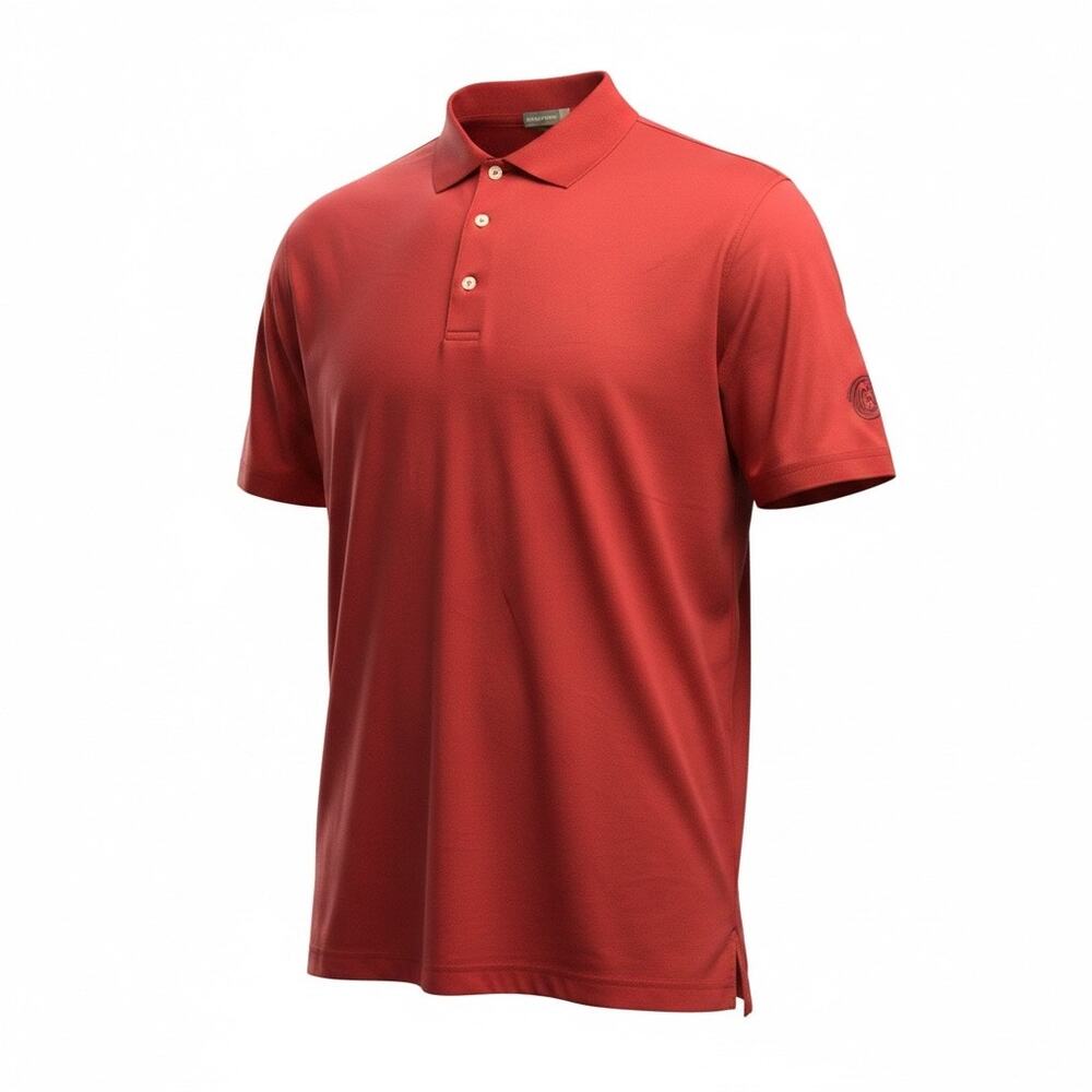 Peter Millar Summer Comfort XL Red Burgundy Polo Burger King Dr Pepper Golf
